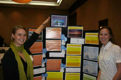 students at poster session 